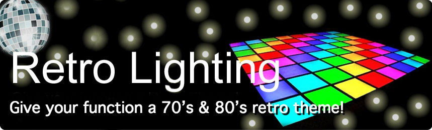 Small and Big Retro shows available. With classic iconic lighting effects!